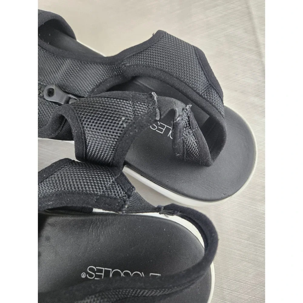 Aerosoles Top Form Womens Black Mesh Front Zip Sporty Slingback Sandals 11M - Picture 11 of 11